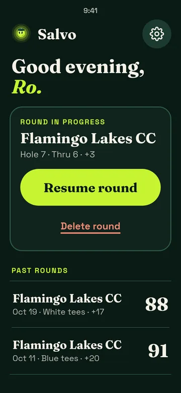 Home: resume round, dark