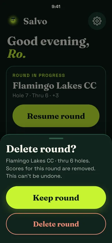 Delete round? (from Home), dark