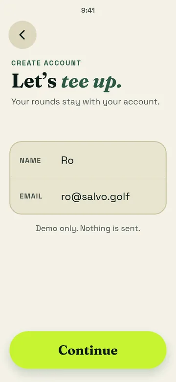 Create account, light